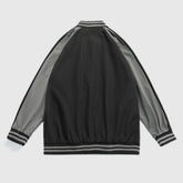 Lässige Baseballjacke im Colorblock-Design